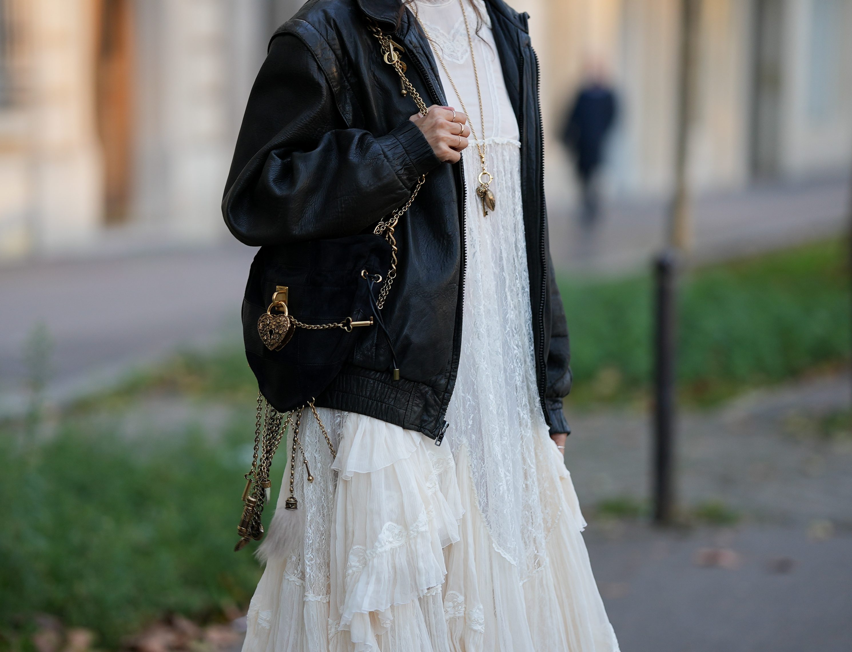 Boho sukienka z koronką