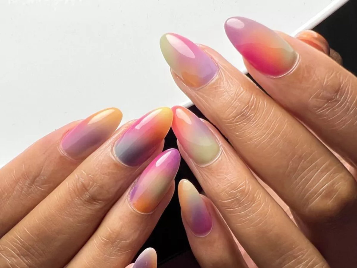 watercolor nails