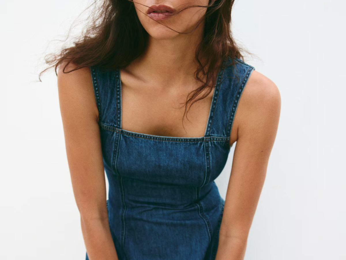jeansowa sukienka z H&amp;M