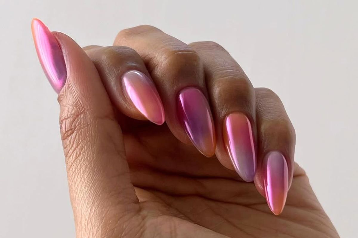 sunset nails