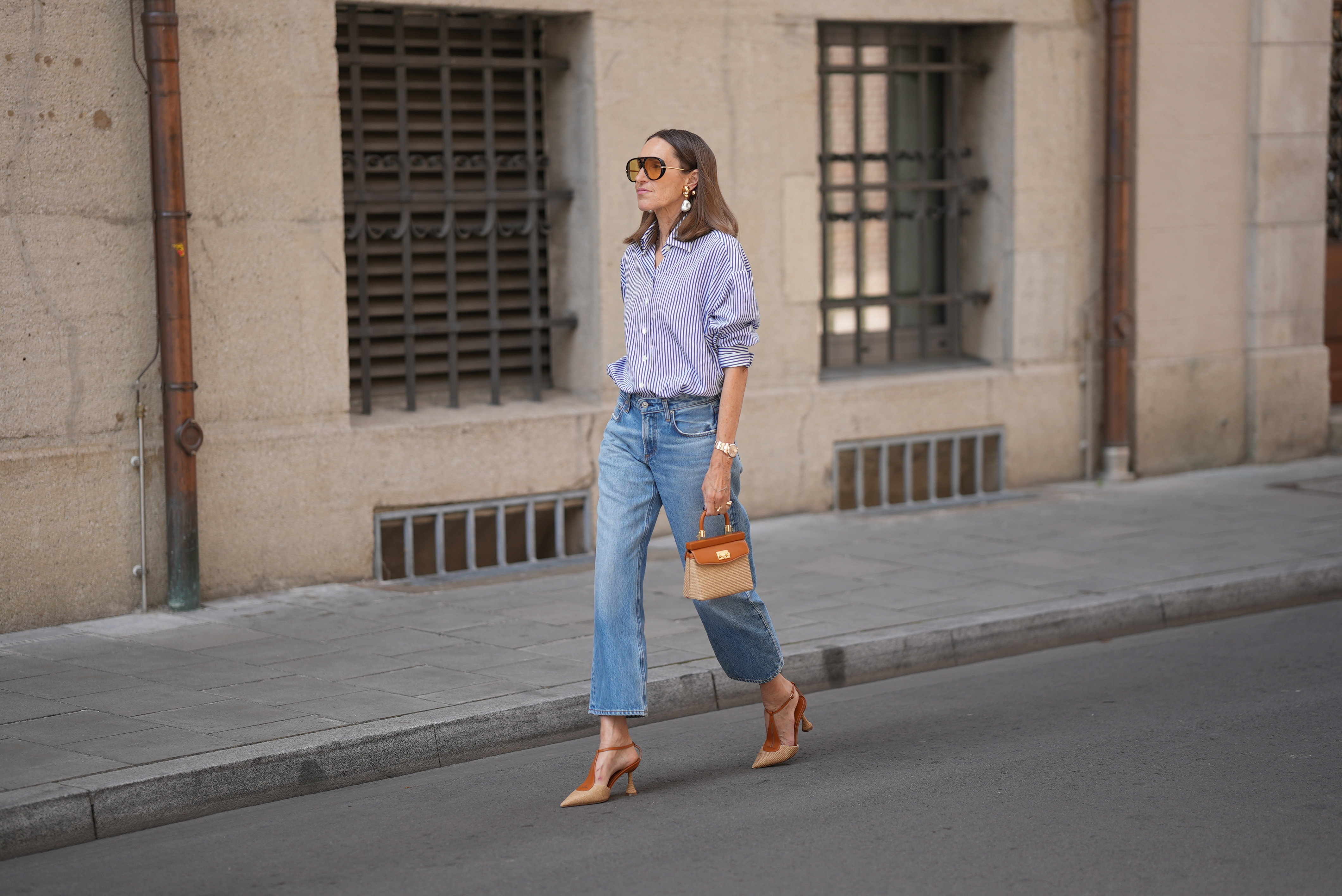 Flare cropped jeans