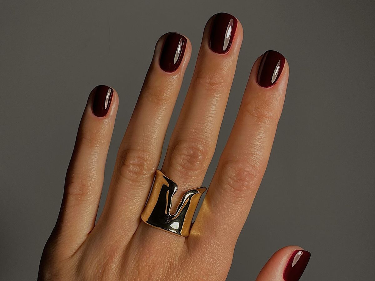 manicure na jesień dla minimalistek
