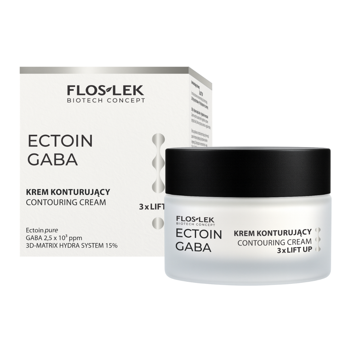 ECTOIN GABA Krem konturujący 3 × LIFT UP