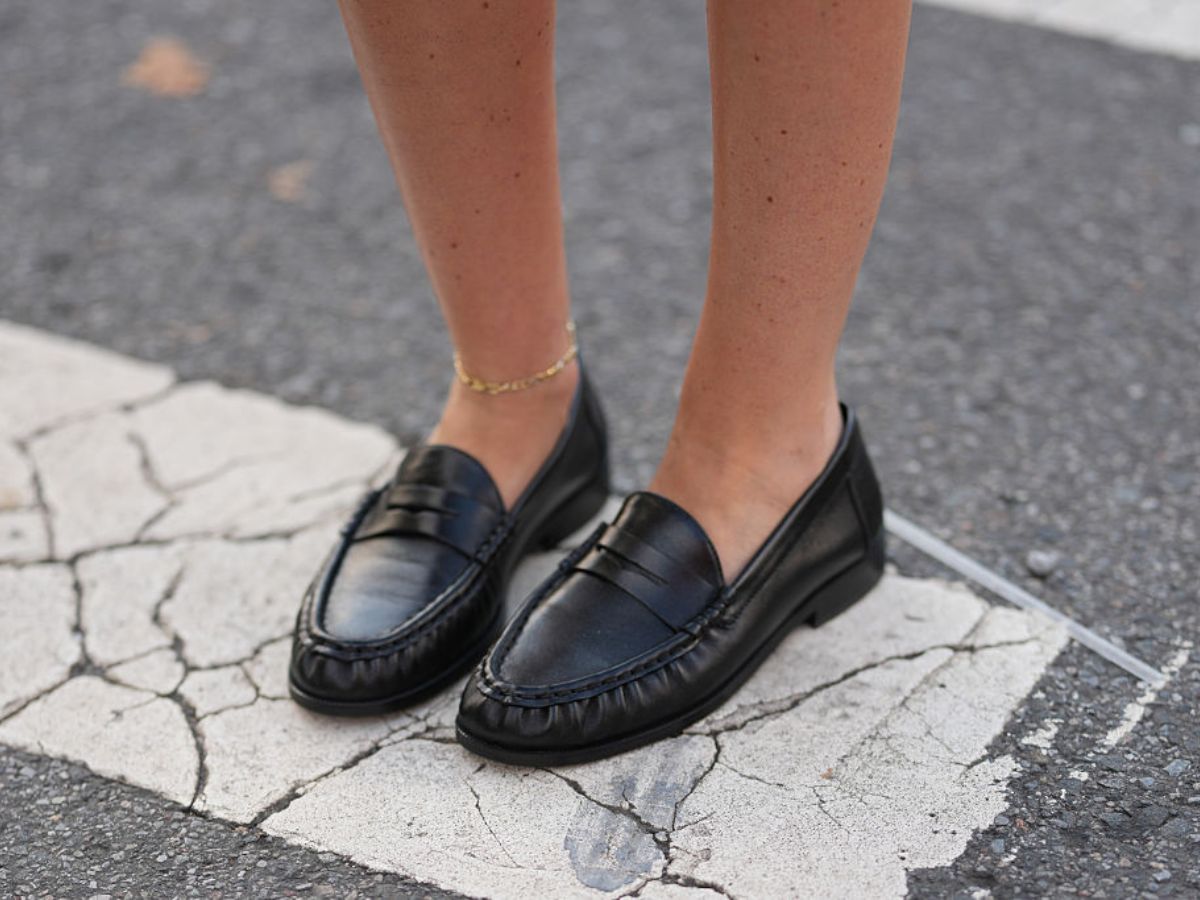 Loafersy z klamrą ze 100% krowiej skóry kupisz taniej