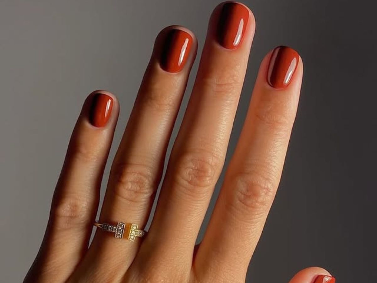 Apple pie nails są jak ciepły sweter dla krótkiej płytki