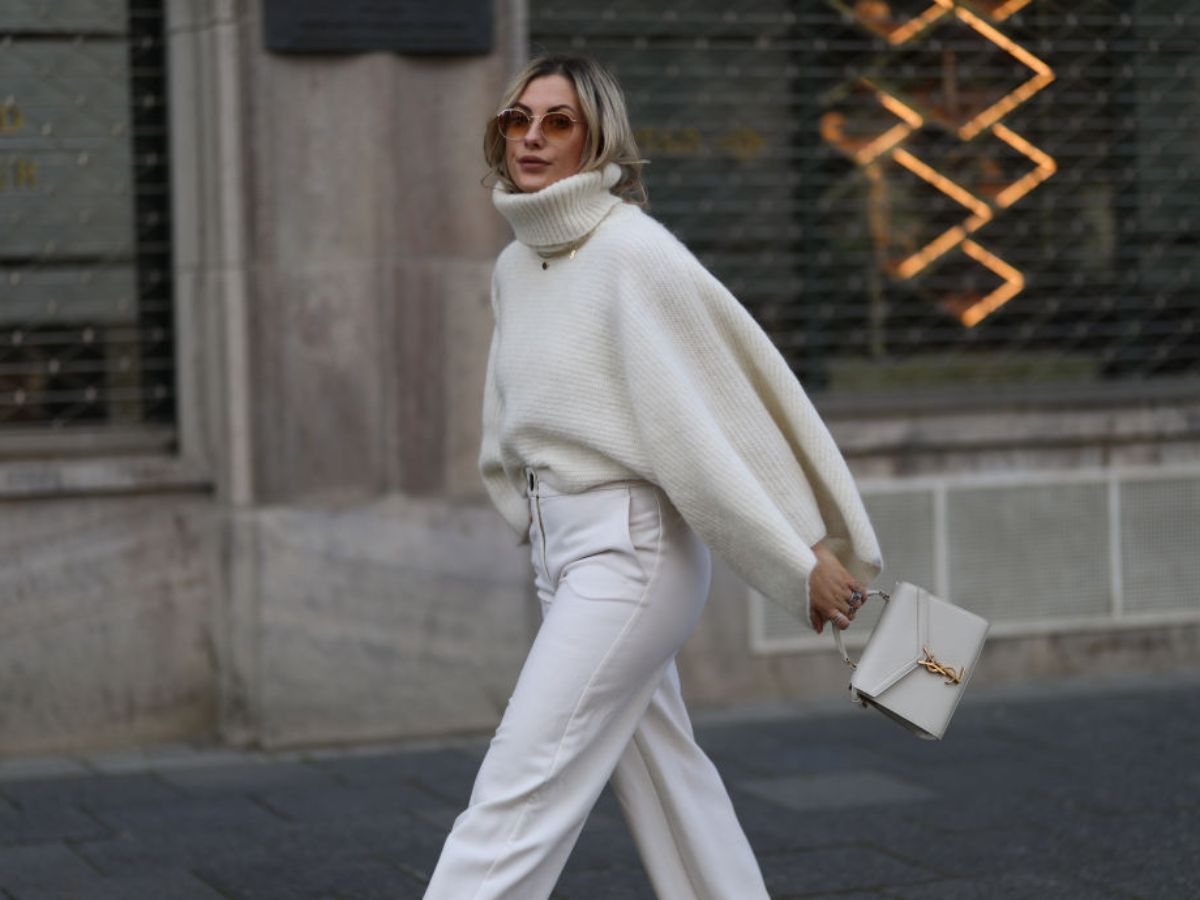 Ciepły sweter z 35% alpaką z H&M ma apetyczny odcień lukru